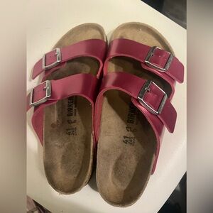 Birkenstock Arizona Festival Fuchsia  Women's Sz 41 Us 8.5